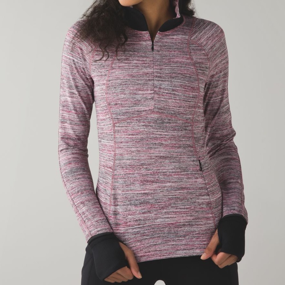 [Lululemon] Runderful 1/2 Zip - Space Dye Camo Berry